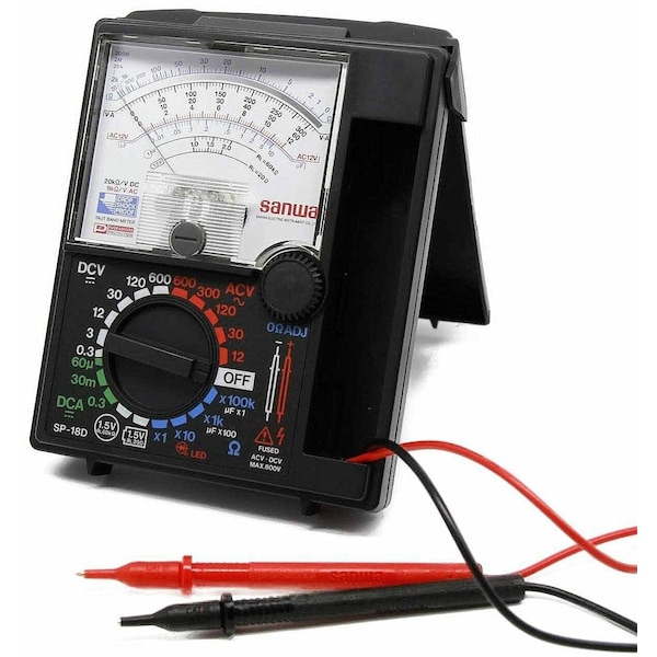 Analog Multimeter With Built-In Case